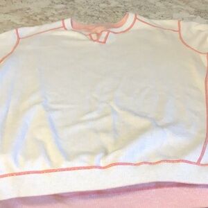 Tommy Bahama men’s reversible sweatshirt, cream - peach